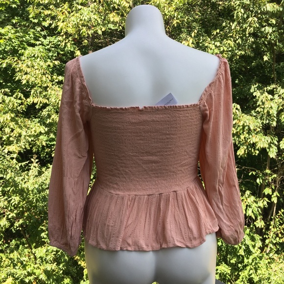 AEO adorable stretch ruffled crop top size M - Picture 5 of 7